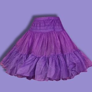 Bright Purple Rockabilly Crinoline Skirt